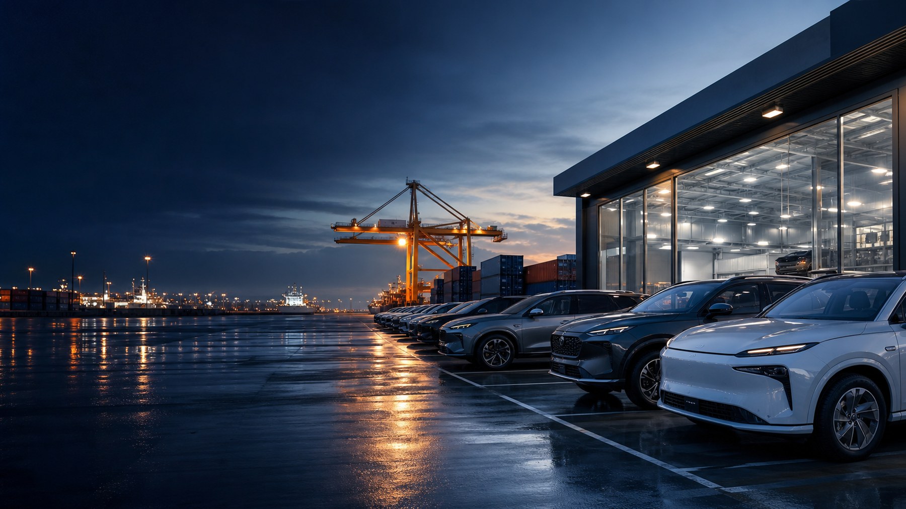 Port and vehicle inspection scene